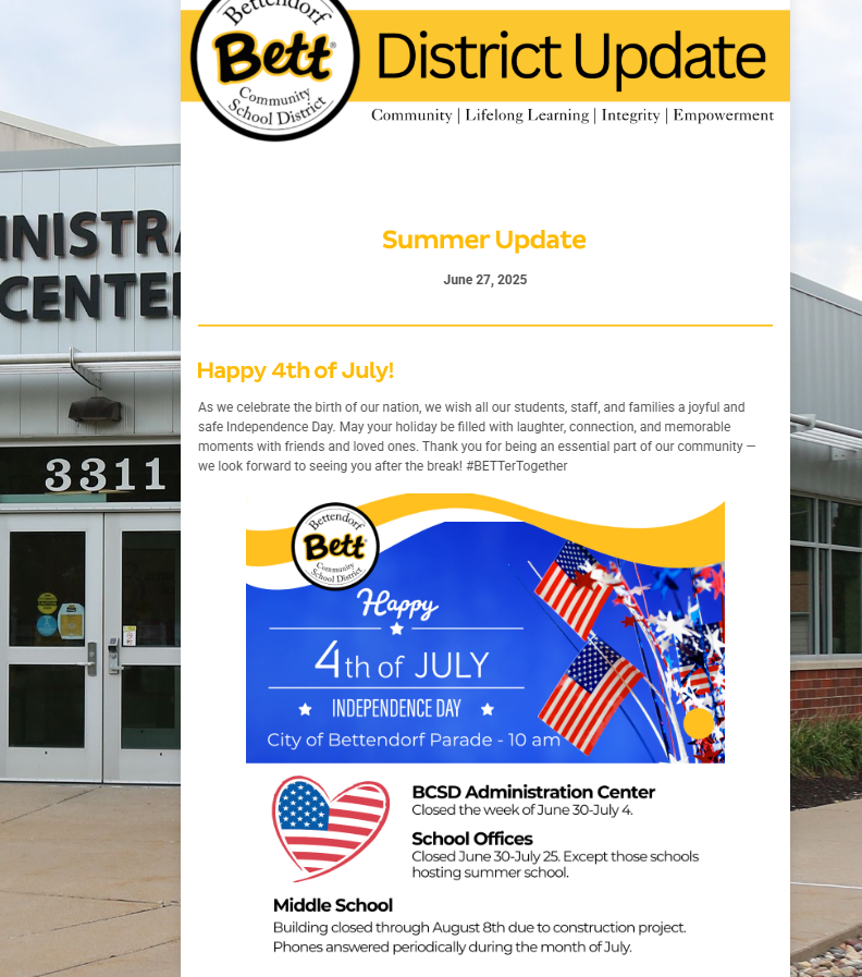 Bett District Update