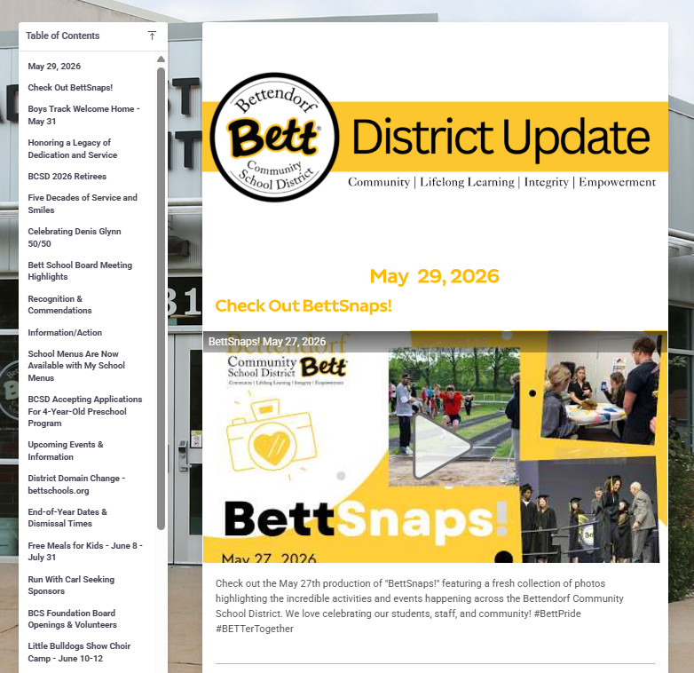 Cover image of newsletter