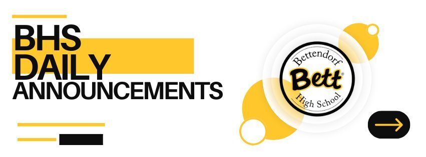 daily announcement banner