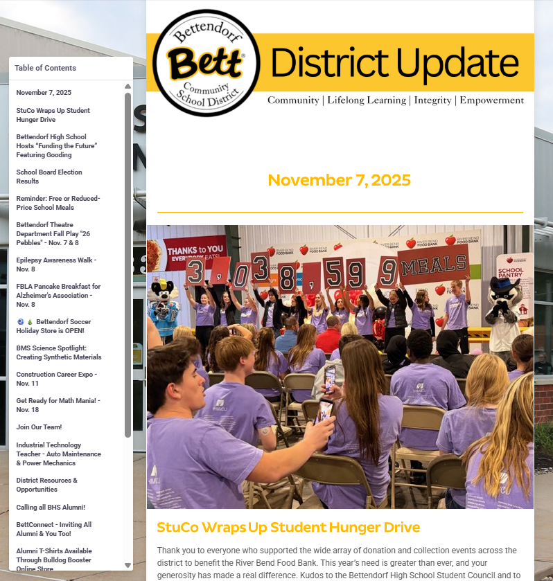 Bett District Update