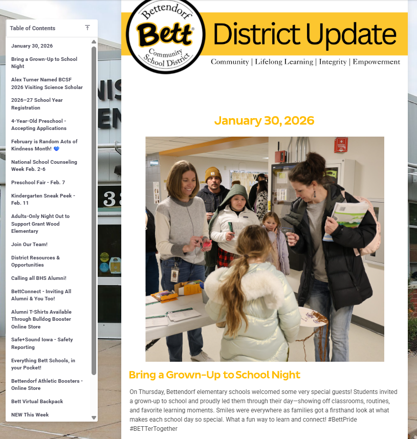 Bett District Update 1-30-26