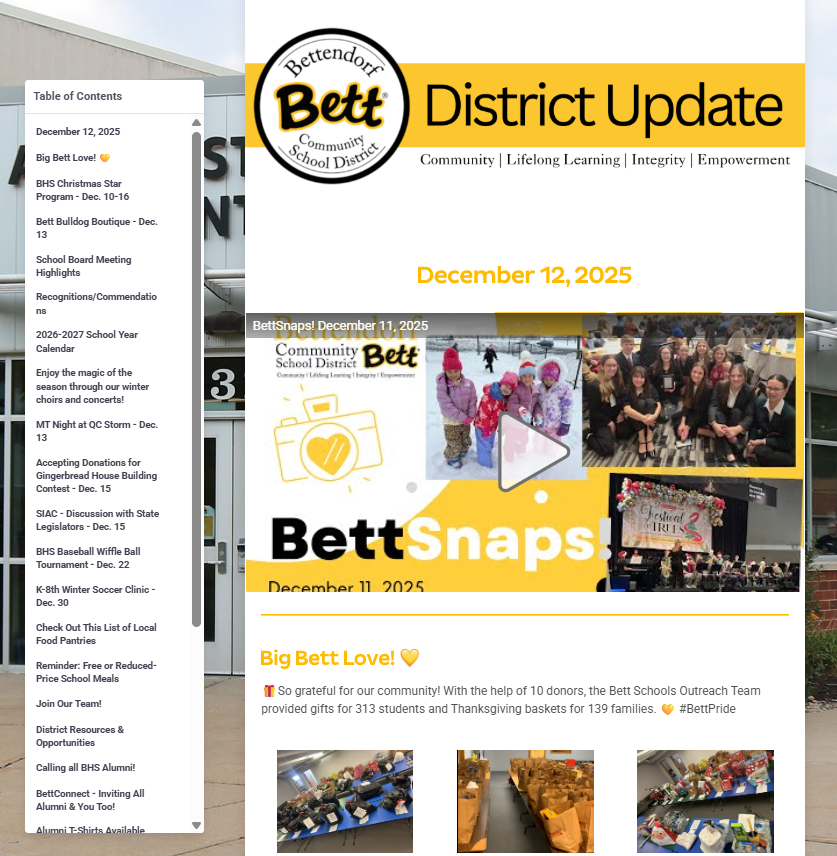 Bett District Update 12-12-25