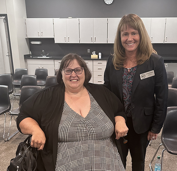 Mindy Smith-Pace and Dr. Michelle Morse