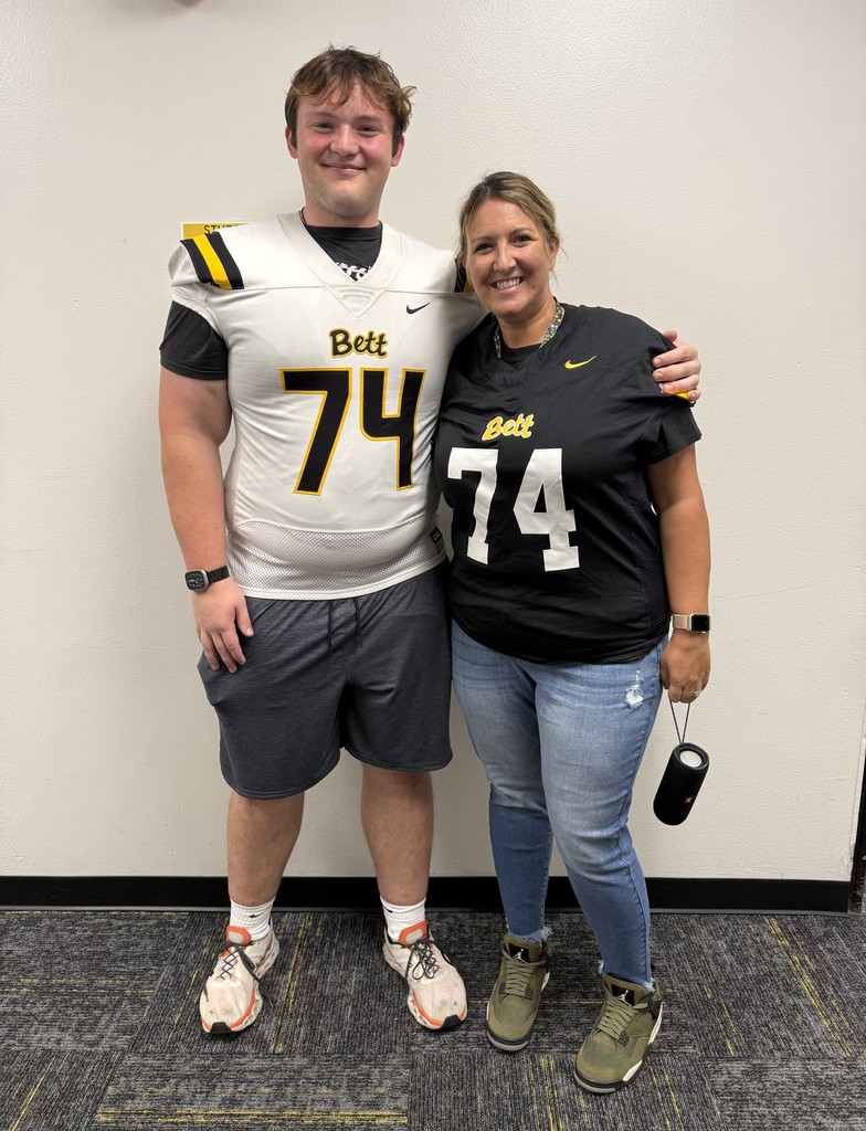 Owen Schertz with  Angela Mojeiko,  BHS business teacher