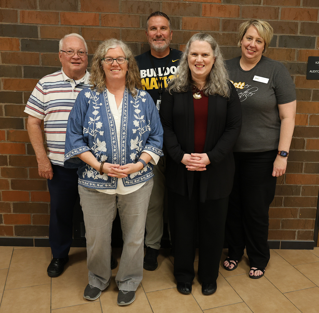 Dr. Jennifer and Dr. Carrie with members of the selection committee: Steve Earp, Kevin Skillett, and Jayme Olson