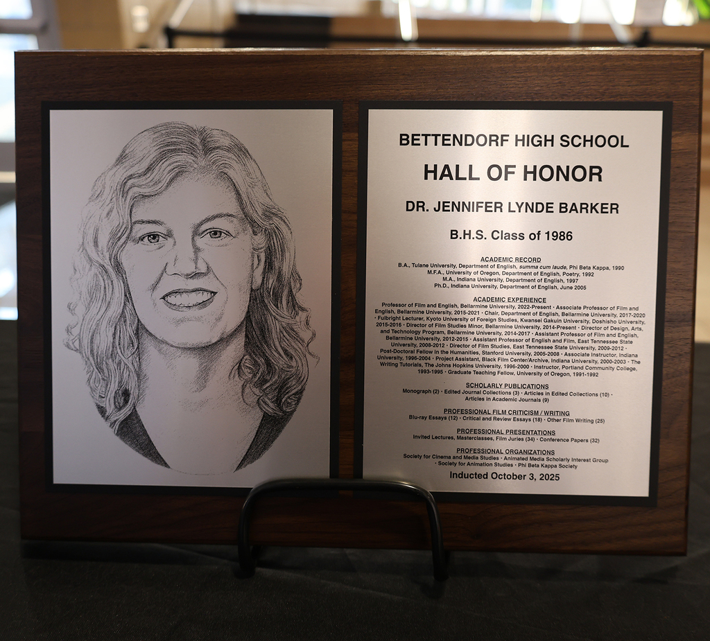 Dr. Jennifer Lynde Barker's plaque