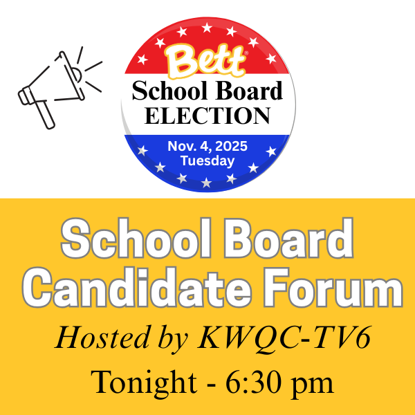 Board Candidate Forum tonight 6:30 pm