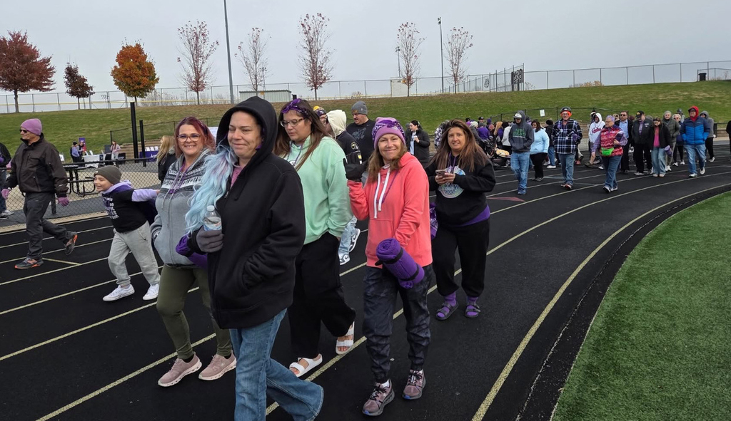 Walker on the BHS track