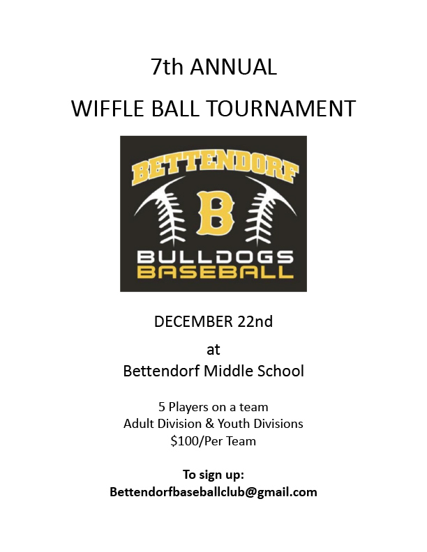 7th ANNUAL BETTENDORF BULLDOG WIFFLE BALL TOURNEY-1
