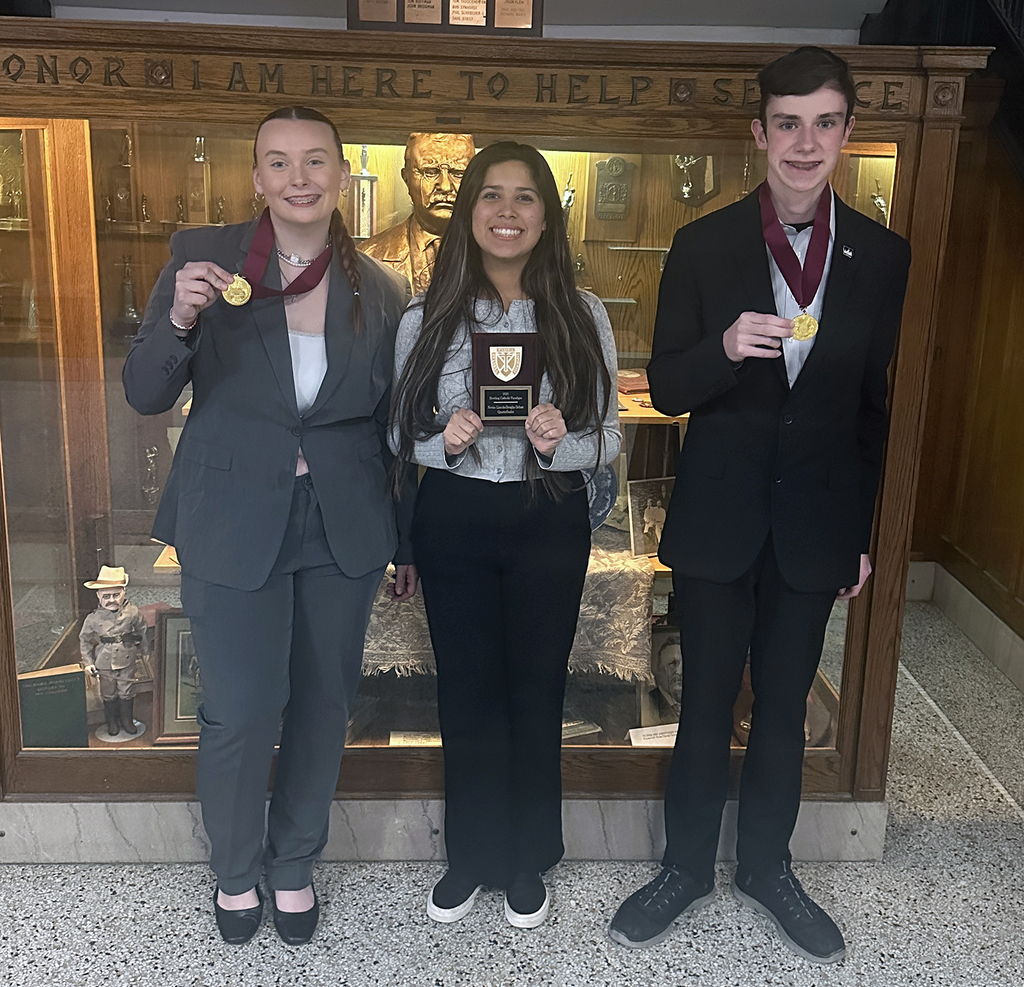 Dowing Paradigm winners with medals and awards