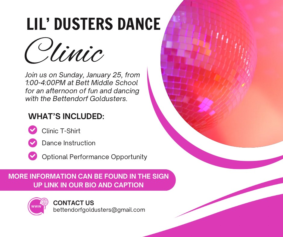 Lil' Dusters Dance Clinic - Jan. 25