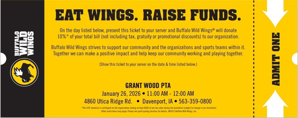 Buffalo Wild Wing Fundraiser