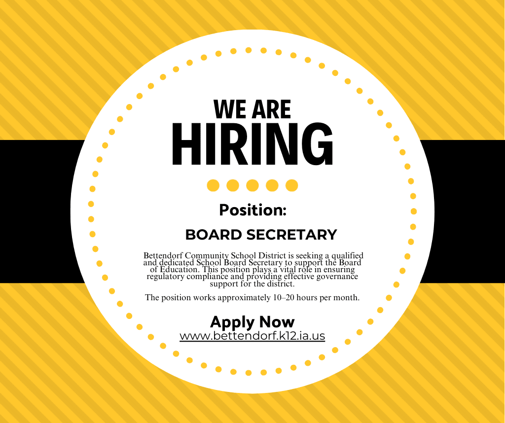 Now Hiring - Board Secretary
