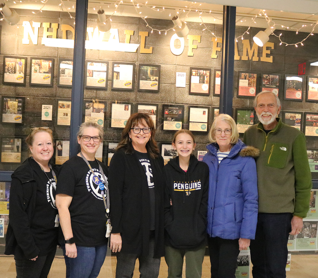 Student & grandparent donation to BMS National History Day