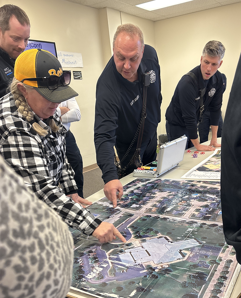 Crisis-response tabletop training with Bettendorf Police and Fire