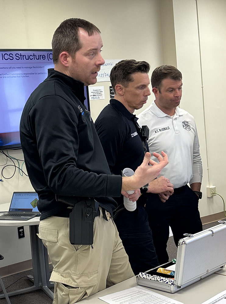 Crisis-response tabletop training with Bettendorf Police and Fire