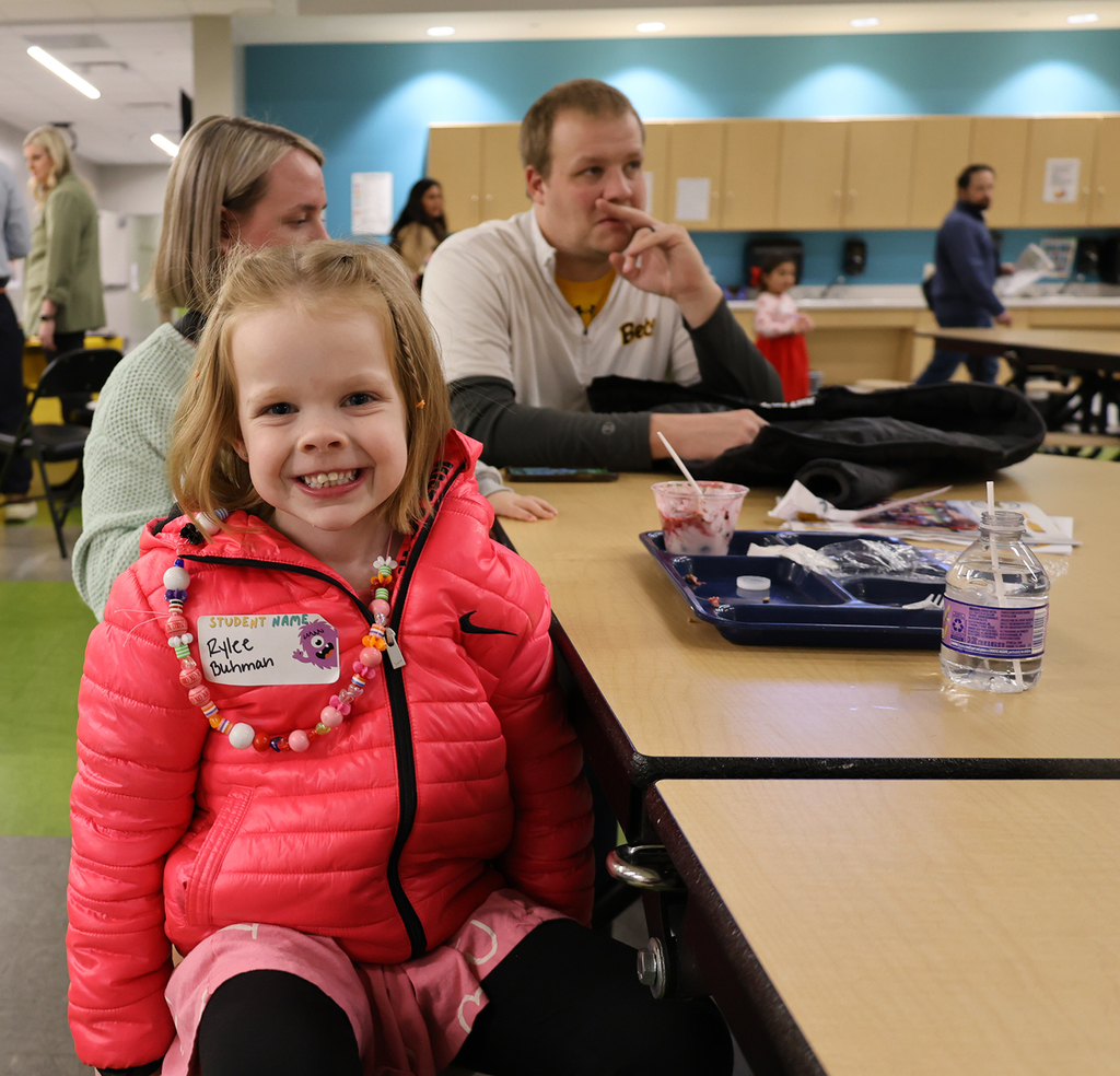 Student with a beautiful smile in the cafeteria