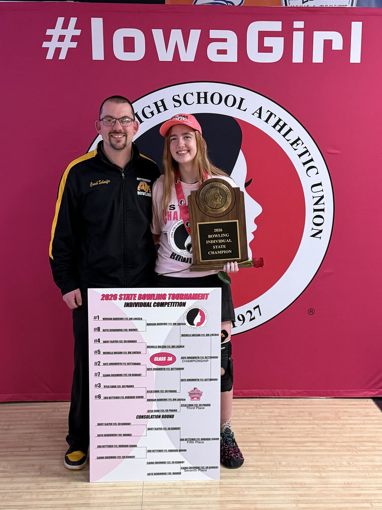 Skye Jungwirth with Coach Schaefer