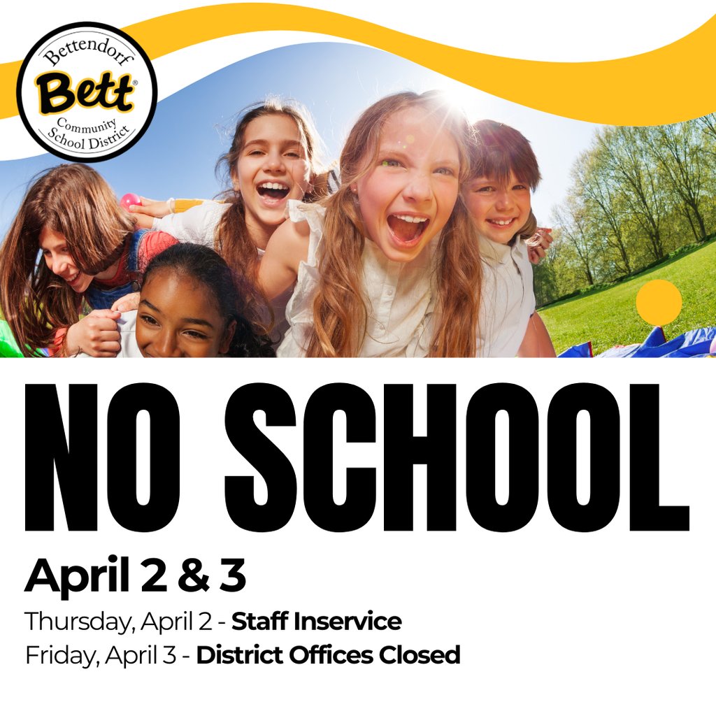 No school - April 2 & 3