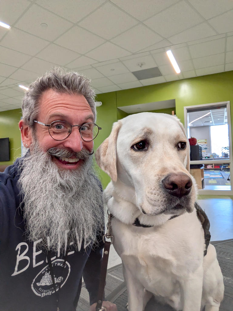 Ron Jonson with Fletcher