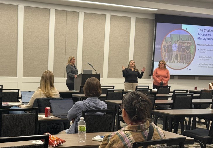 Haleigh Hoyt and Sara Husser presenting at the Iowa Work-Based learning Conference