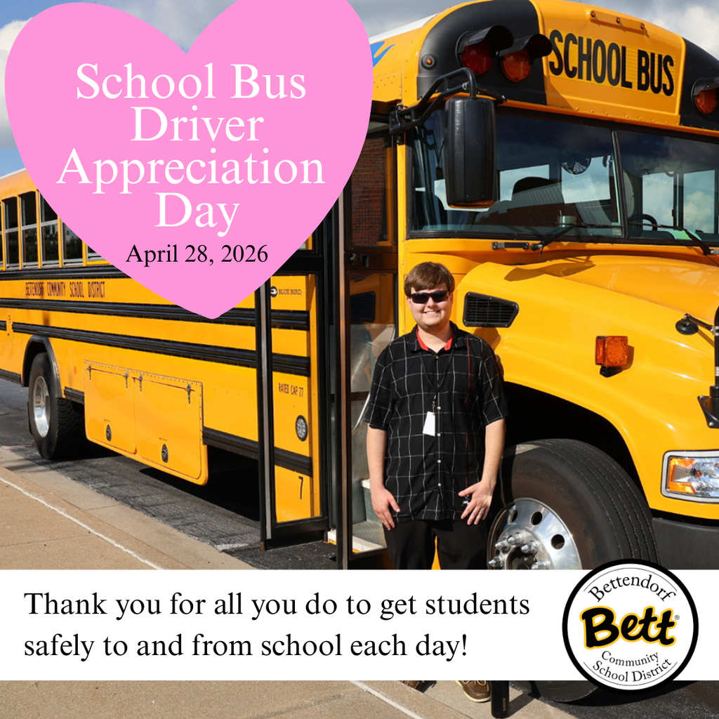 School Bus Driver Appreciation Day - April 28, 2026 - Thank you for all you do to get students safely to and from school each day!