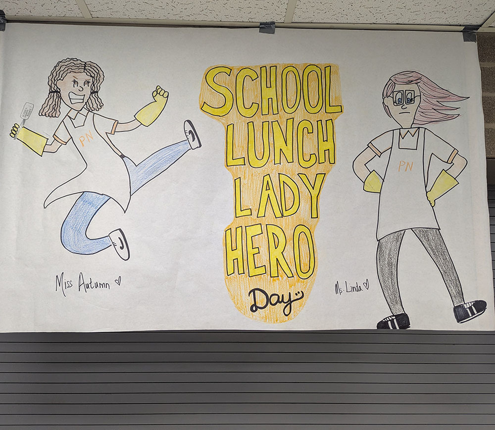 Close up Schoolo Lunch Lady Hero Day poster