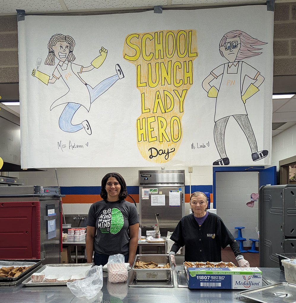 School Lunch Lady Day poster with nutrition sesrvices staff