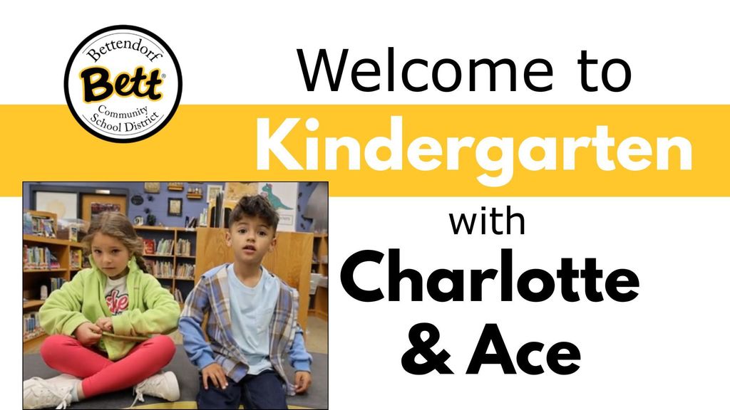 Welcome to Kindergarten with Charlotte & Ace