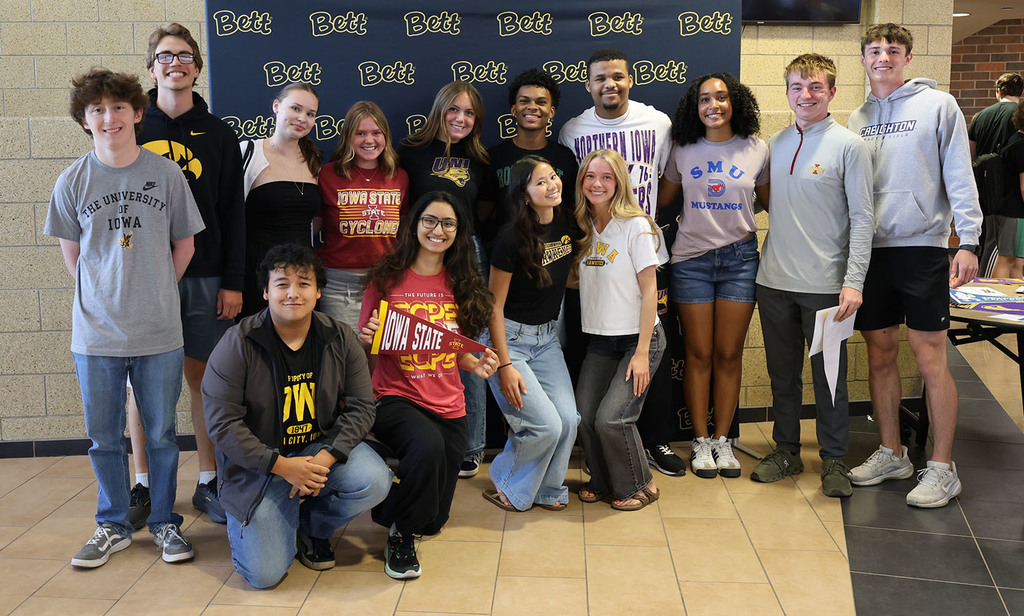 A group of students posing for a picture