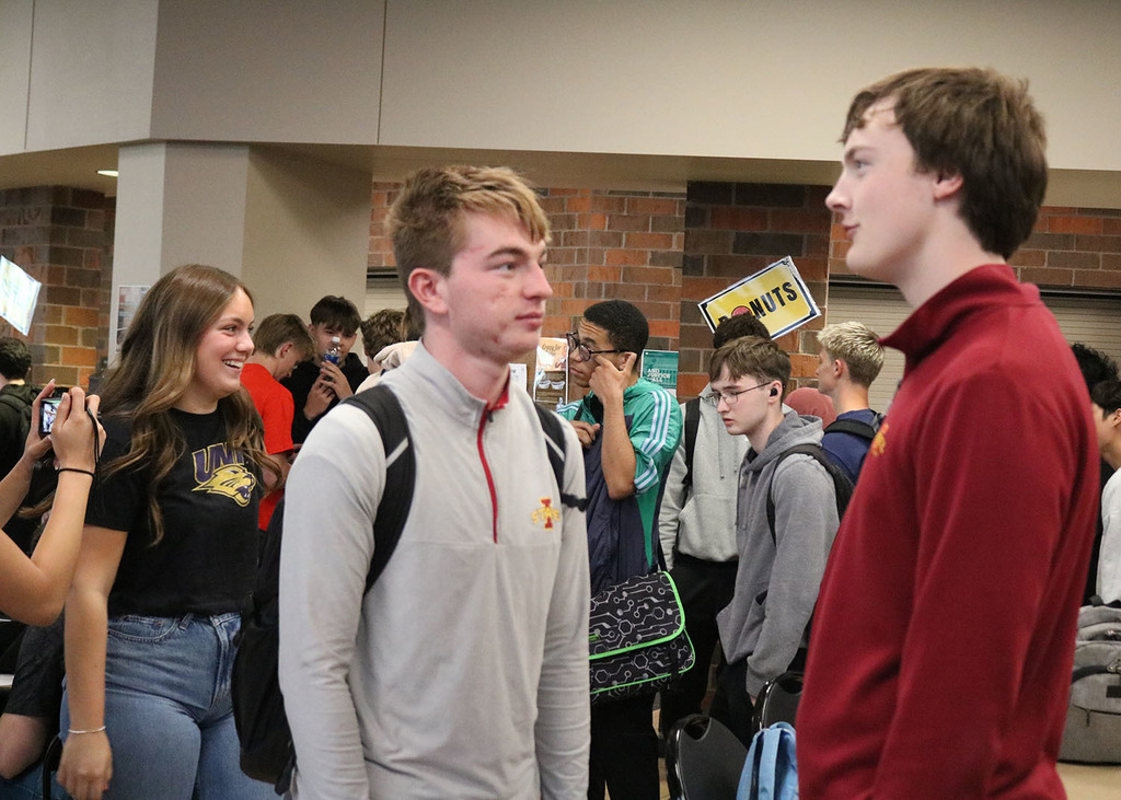 Students visiting