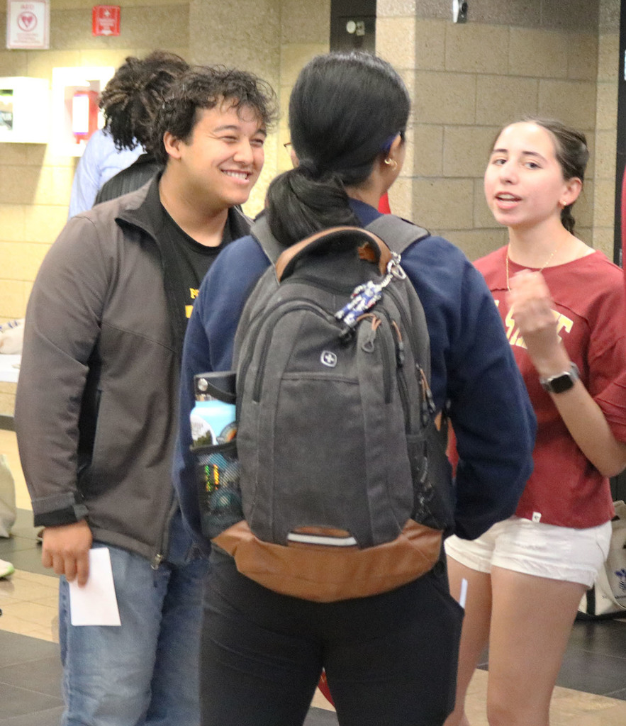 Students visiting