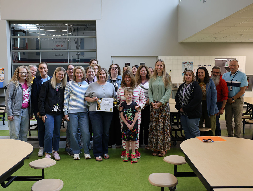 Katy Wehr with the MT teachers and Dr. Morse