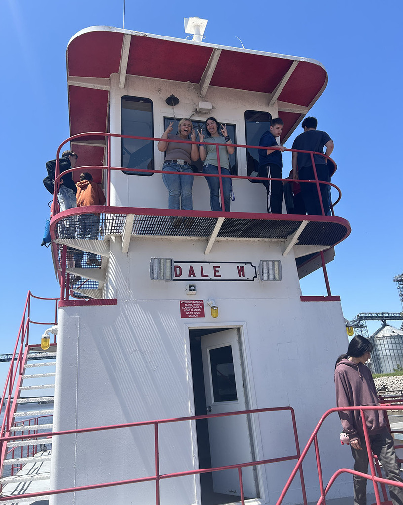 Students on the top deck of the Dale W.