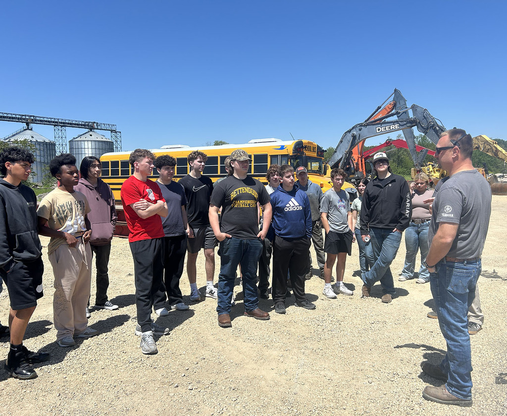 Students learning about career options