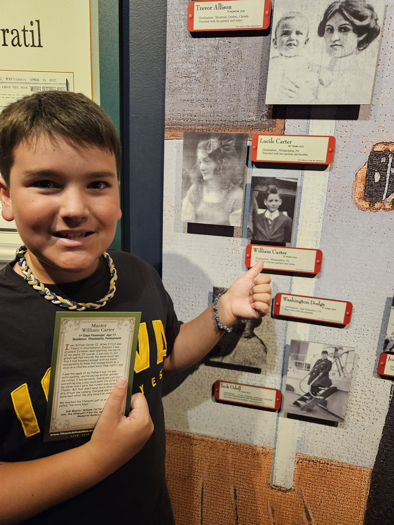 Nolan at the Titanic Museum