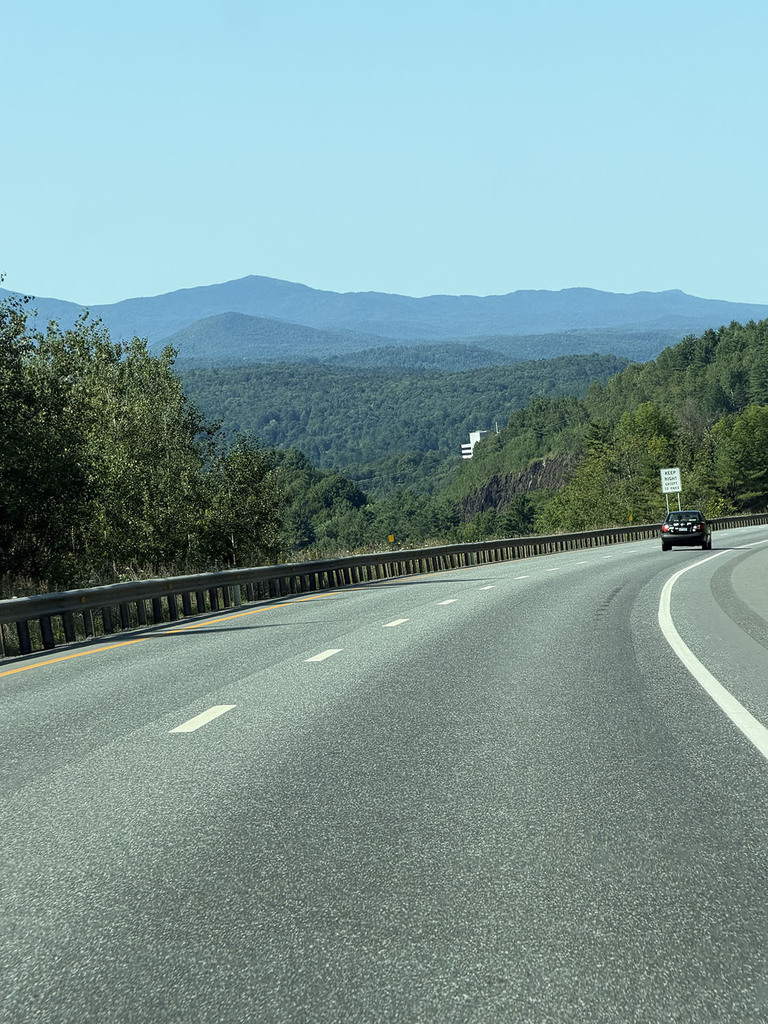 The beautiful Vermont hills on a drive