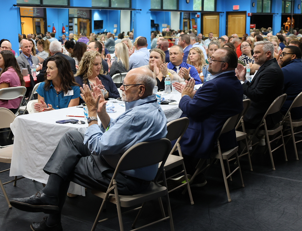 Guest at the new teacher breakfast