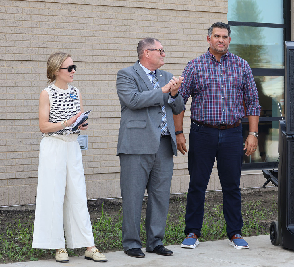 Speakers Caitlin Russell, Mayor Bab Gallagher, and Peter Tokar