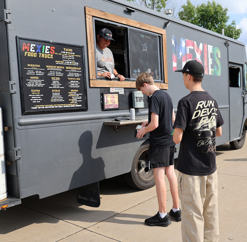 Customers ordering at Mexies