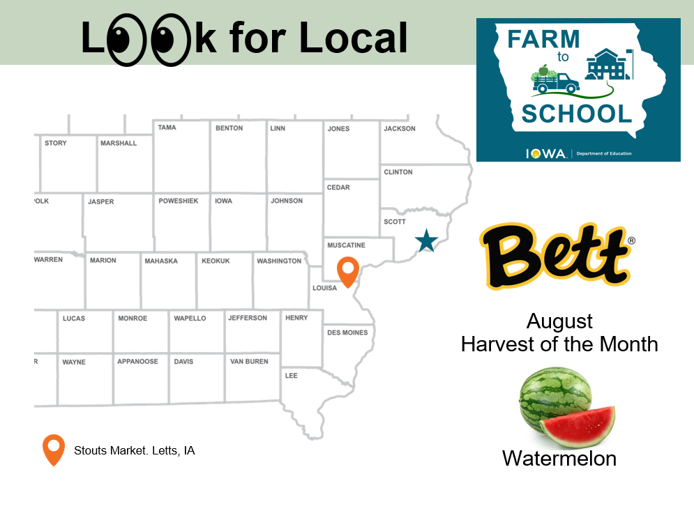 August harvest of the month, Iowa watermelon