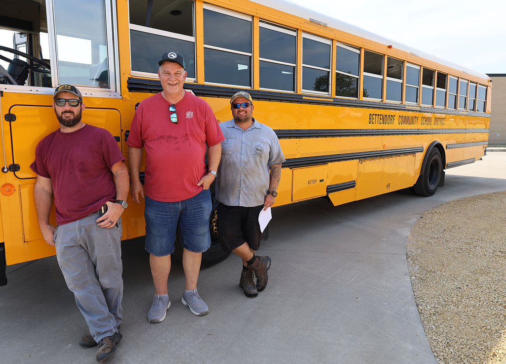 Bus drivers and maintenance  filling in for bus drivers
