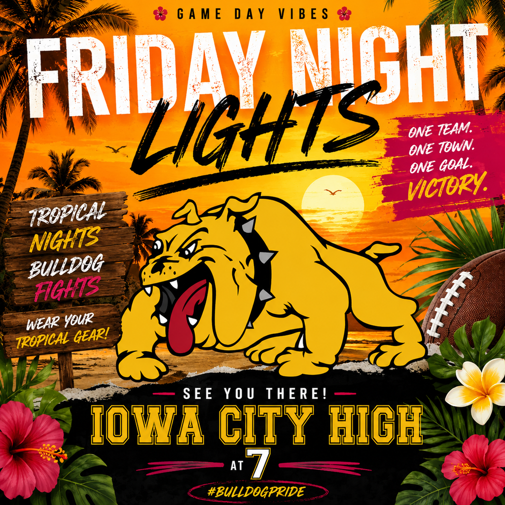 Wear tropical gear to this weeks football game