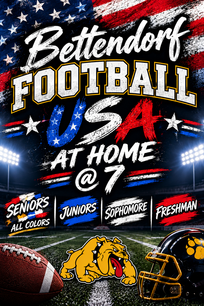football them for Friday night is red white and blue