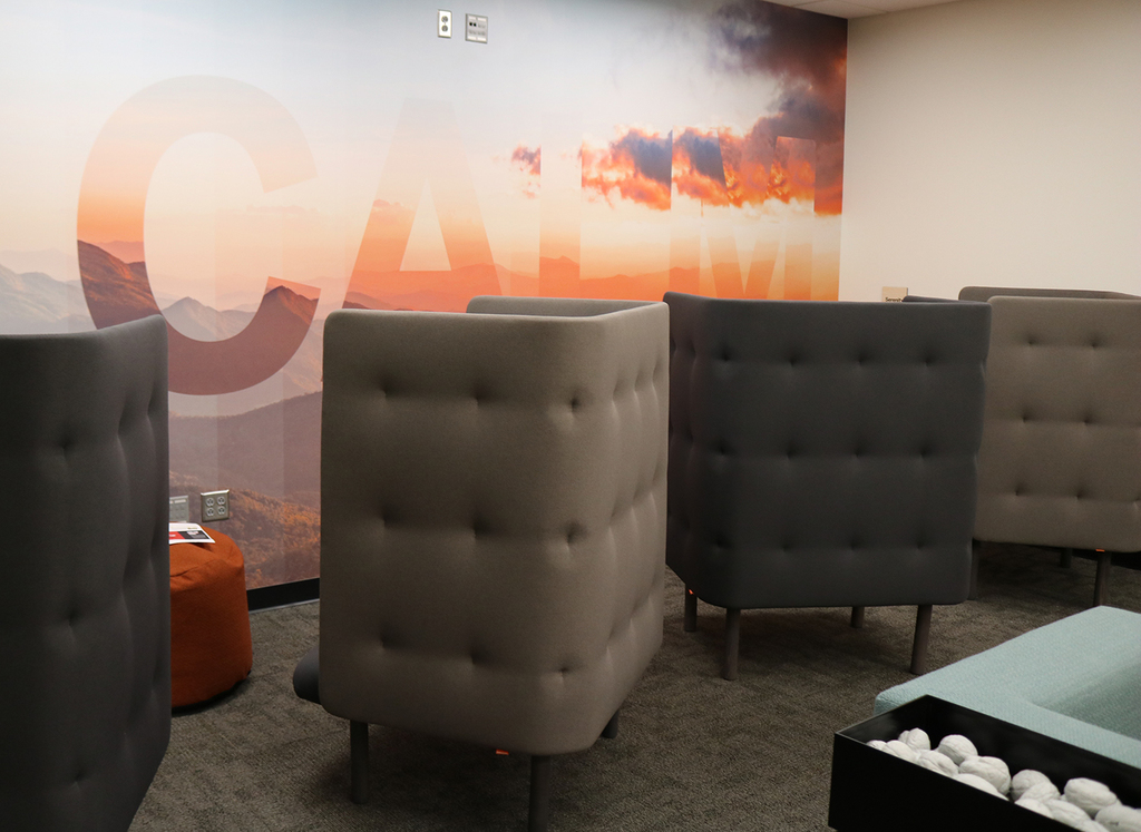 Private chair pods by CALM