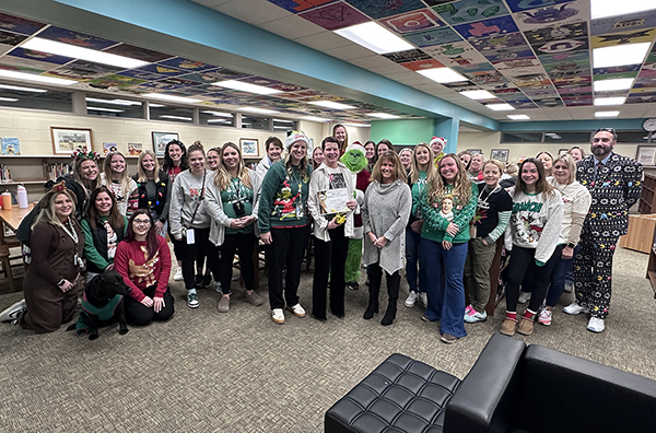 Jennifer Meece and Dr. Morse with the PN teaching staff