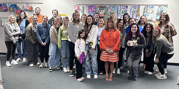 Ashley Nulle with her daughter, Dr. Morse and the Herbert Hoover staff