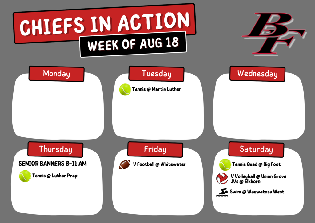 weekly schedule