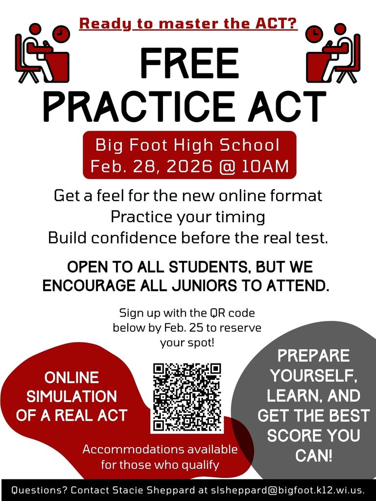 Info on practice ACT test