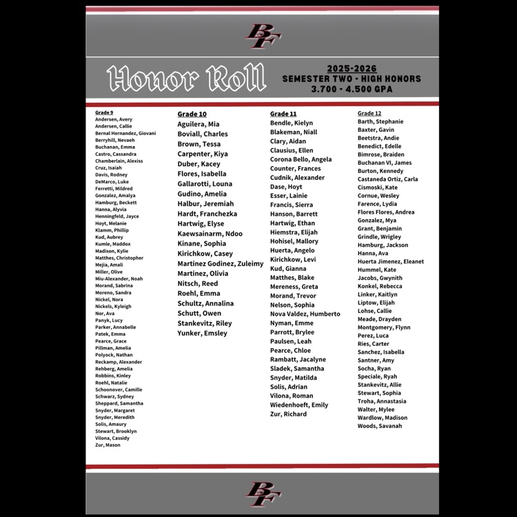 honor roll